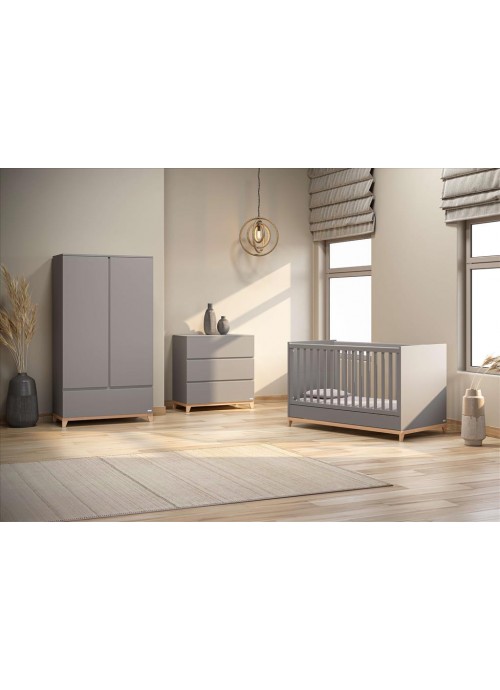 Casababy Zoom Dark Βρεφικό Κρεβάτι Μετατρεπόμενο