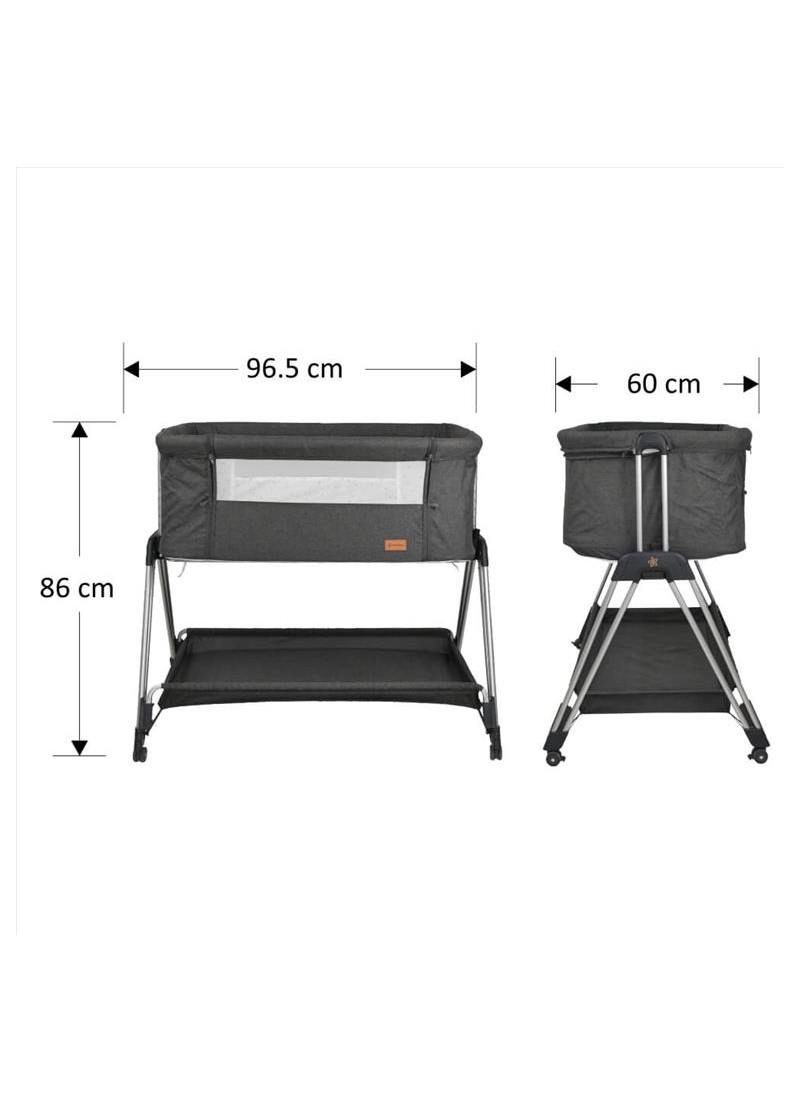 Βρεφικό Λίκνο Bebe Stars Pearl Graphite Βρεφικό Λίκνο Bebe Stars Pearl Graphite