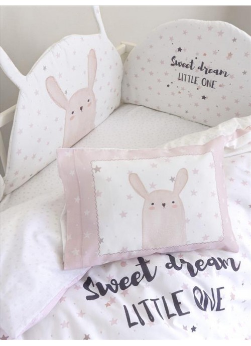 Σετ Σεντόνια Κούνιας με Λάστιχο - Lovely Bunny - 34368 - NIMA HOME
