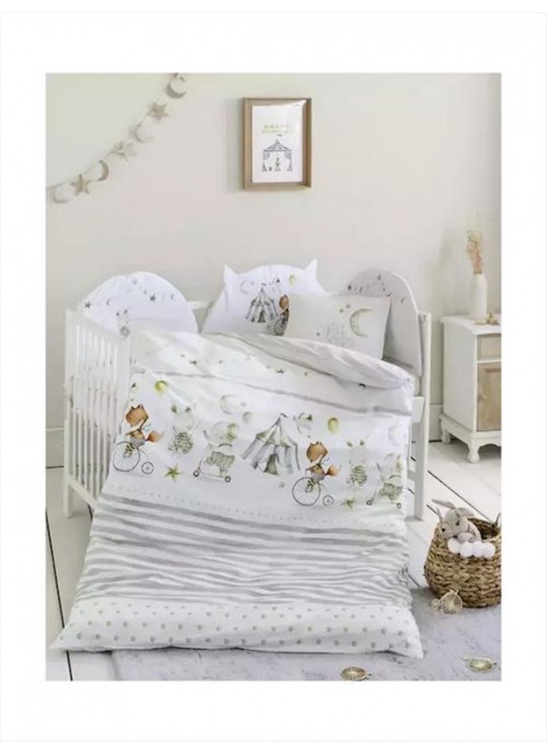 12576-Σετ Σεντόνια Κούνιας με Λάστιχο - Baby Circus - 34350 - NIMA HOME