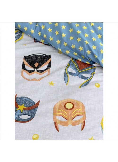 Σετ Σεντόνια 170x255 Μονά Nima Superheroes Multicolor