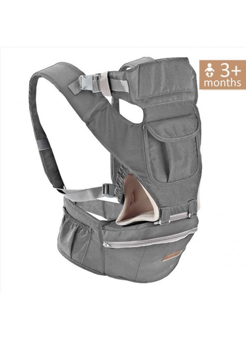 13118-Bebe Stars Κλασικός Μάρσιπος Carry και Go Dark Grey