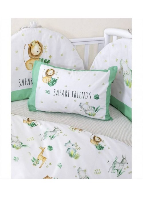 Σετ σεντόνια λίκνου 70x110 ΝΙΜΑ Safari Friends