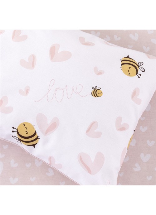 Kocoon Σετ Βρεφικά Σεντόνια Κούνιας- Bee love