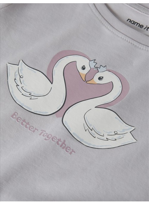 Μπλούζα swan heart Name It
