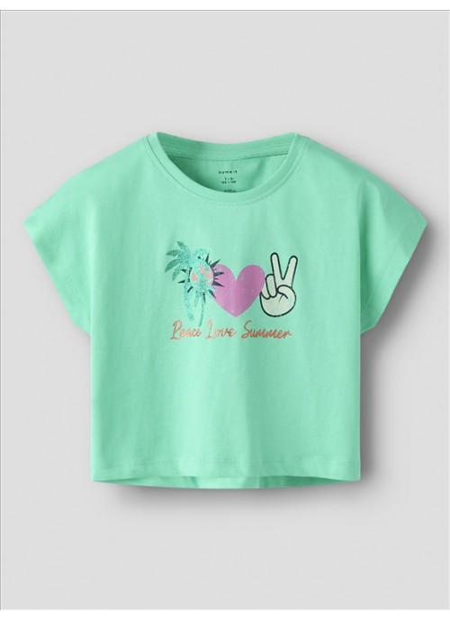 16123-Μπλούζα peace love summer Name It