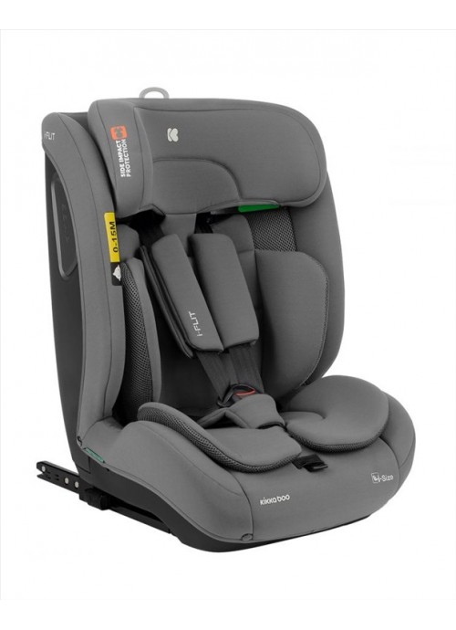 16338-Kikka Boo i-Flit Καθισματάκι Αυτοκινήτου i-Size με Isofix Light Grey 9-36 kg