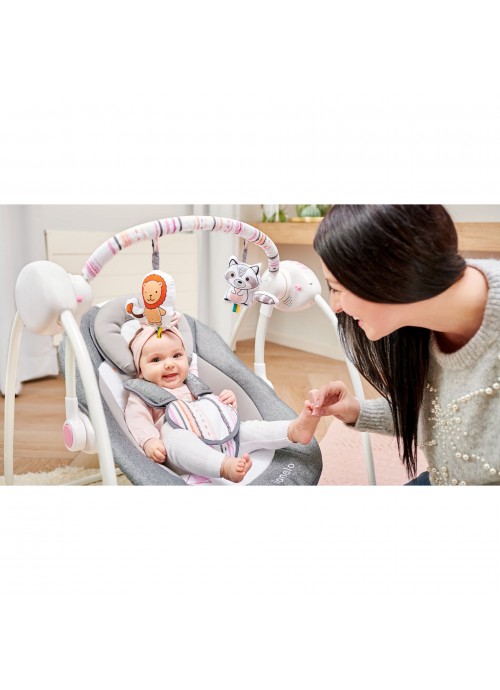 Διαδραστικό ρηλάξ Lionelo Ruben Grey και Turquoise